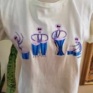 Vintage Shag Skeleton Bongo Band T-shirt